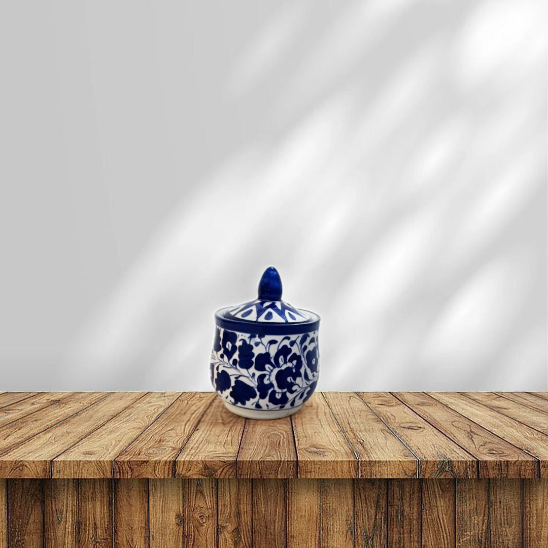 Classic Blue Pottery Handcrafted Ceramic Tea Set